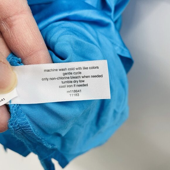 Lane Bryant Womens Plus Size 22 No Peek Collection Short Sleeve Belt Blouse 338 - Picture 10 of 10